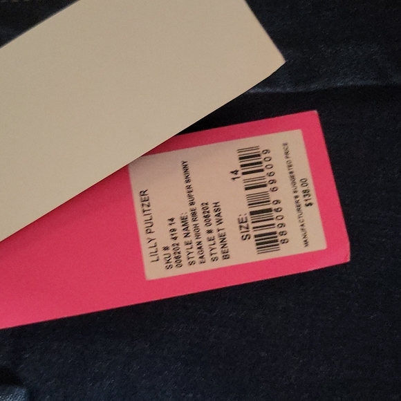 Lily pulitzer skinny jeans 14 - Picture 4 of 4